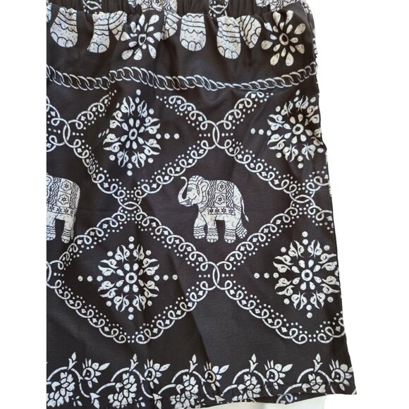 Elephant Print Shorts Elastic Waist Size 2XL New - Picture 3 of 4
